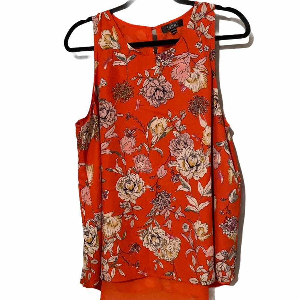 Rachel Rachel Roy The Label Orange Floral Tank